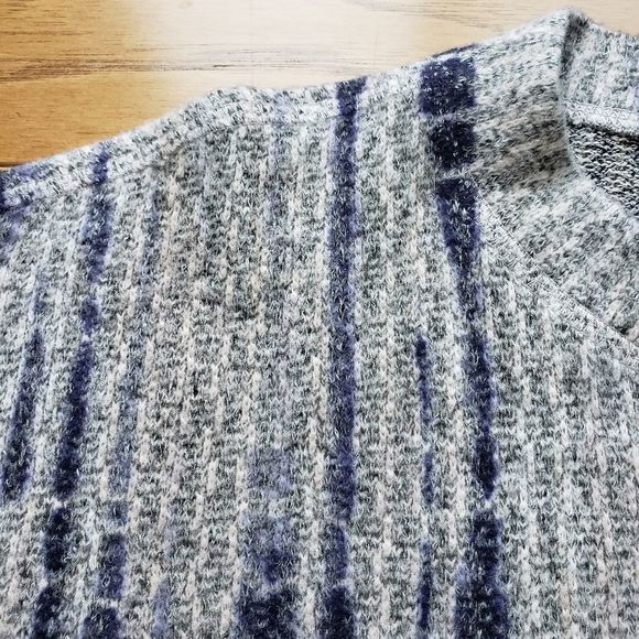 Nally & Millie Blue & Gray Lightweight Long Sleeve Sweater Small - Picture 5 of 8